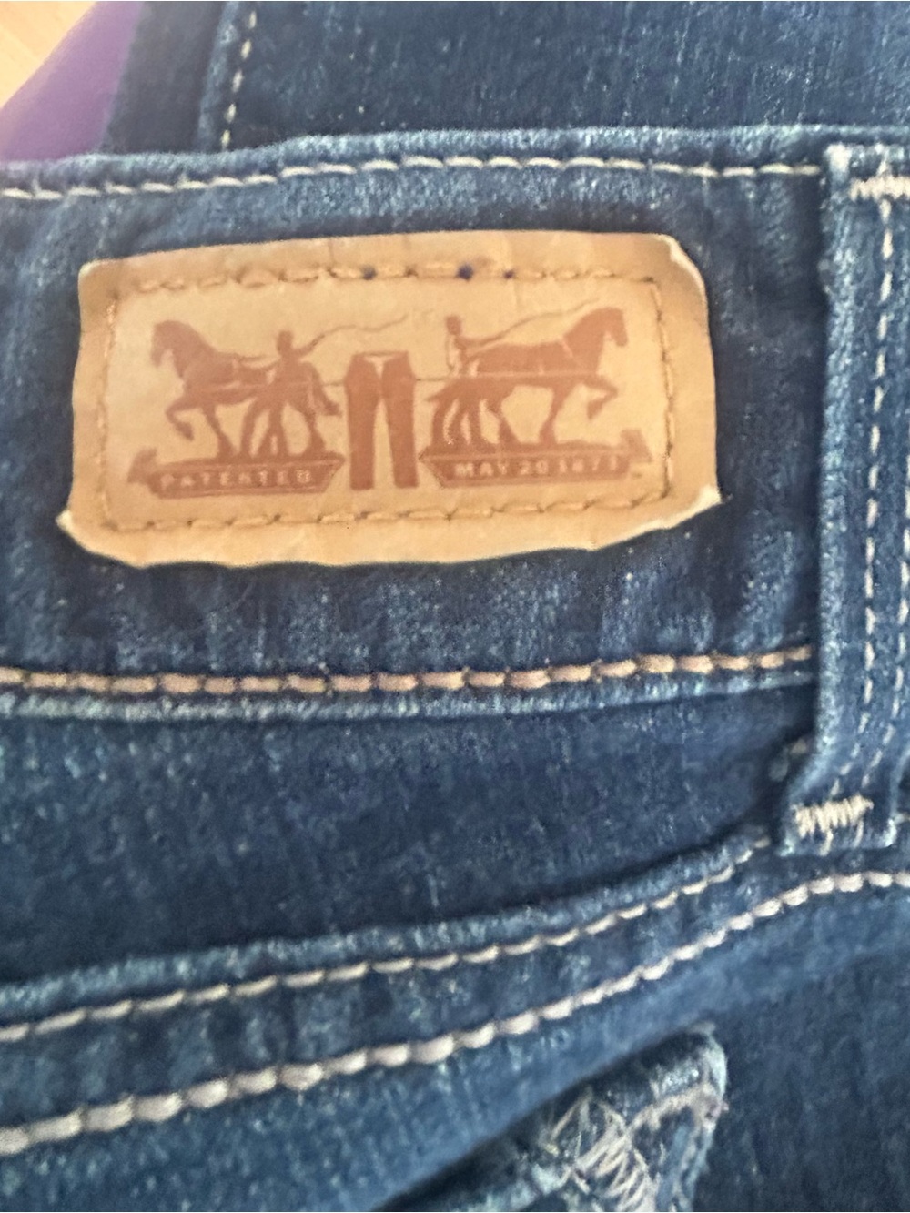 Levi's 515 Women's Dark Blue low rise Bootcut Jeans - Picture 4 of 12